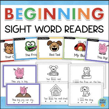 Decodable Readers Sight Word Books Emergent Readers CVC Word Families