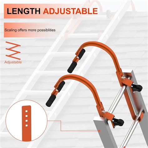 Merkaunis Heavy Duty Ladder Roof Hook Extension Ladder Stabilizer