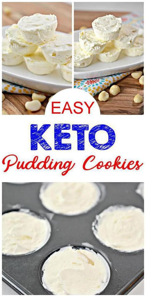 Keto Cookies! BEST sugar free jello pudding keto recipe.These flourless pudding cookies are so ...