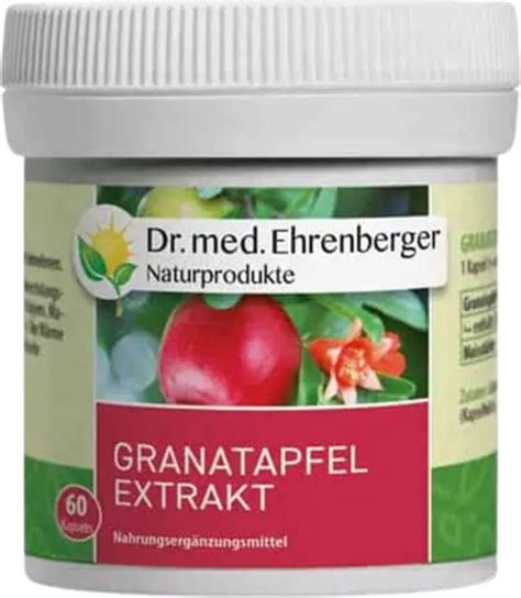 Dr Med Ehrenberger Bio Granatapfelextrakt Extrakt Kapseln Ab 25 59