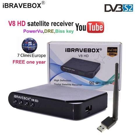 iBRAVEBOX V8 HD Satellite tv receiver 1080P Full HD DVB-S2 Standard ...