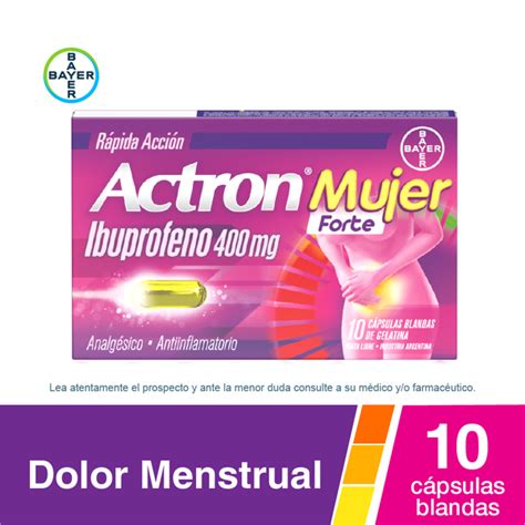 Actron Mujer Forte R Pida Acci N C Psulas Blandas Mg Rappi