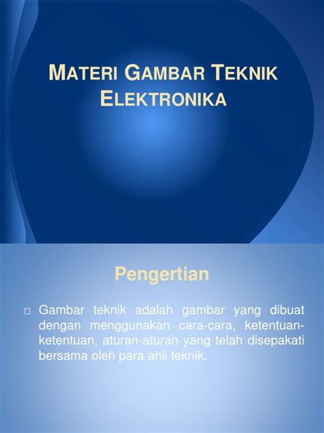 Materi Gambar Teknik Elektronika Pdf