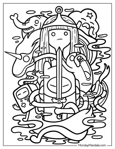 Pin By Spookypants On Coloring In Adventure Time Coloring Pages