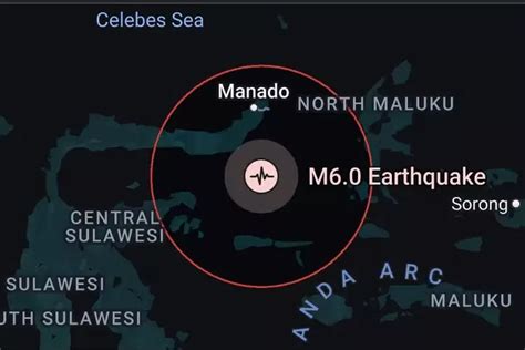 Breaking News BMKG Sulut Diguncang Gempa 6 0 SR Pusatnya Di Boltim