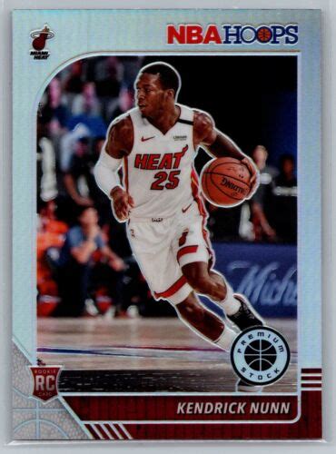 2019 20 NBA Hoops Premium Stock Silver Prizm 250 Kendrick Nunn Miami