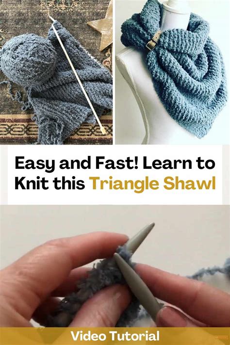 Easy and Fast! Learn to Knit this Triangle Shawl