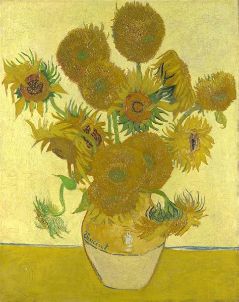 Sunflowers Vincent Willem Van Gogh Totally History