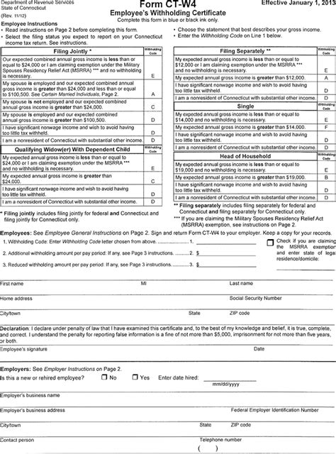 Ct W4 2024 Form Printable Jori Eugenia