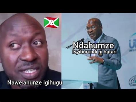 Vyayangaye Mu Burundi Gilace Daniel Ndabirabe Yahunze Igihugu Ngiyi