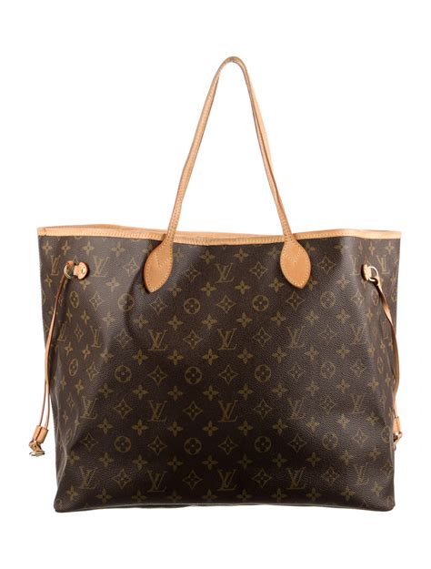 Louis Vuitton Monogram Neverfull MM Brown Totes Handbags LOU250494