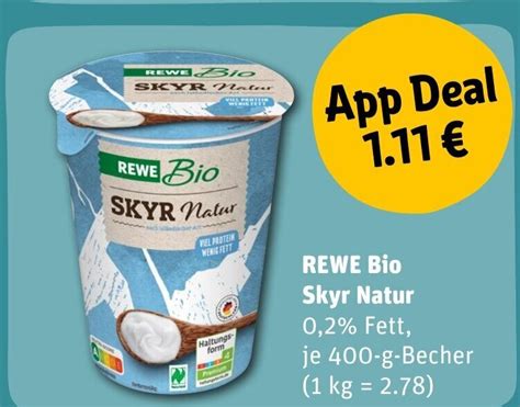 REWE Bio SKYR Natur Tilbud Hos REWE