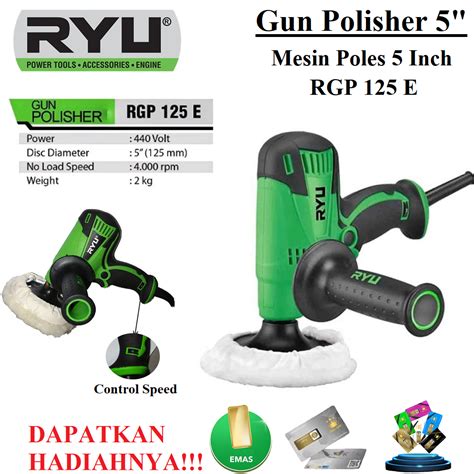 Tekiro Ryu Polisher Mesin Poles Body Mobil Motor 5 With Control