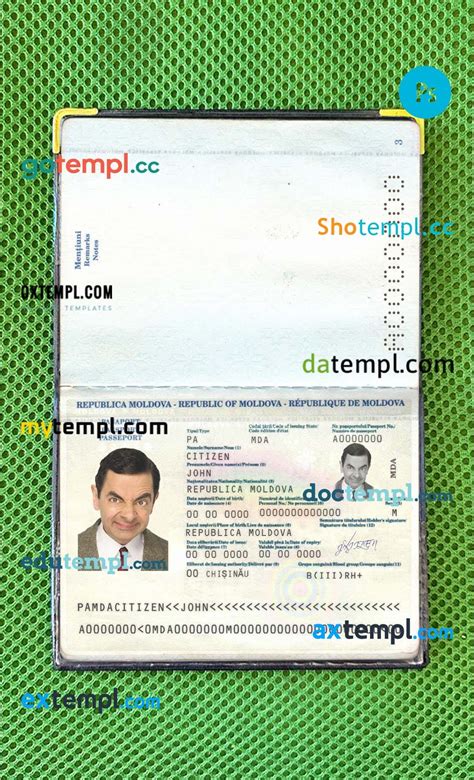 Sample Mexico Passport Psd Files Editable Scan And Photo Realistic Look Sample 2 In 1 Download