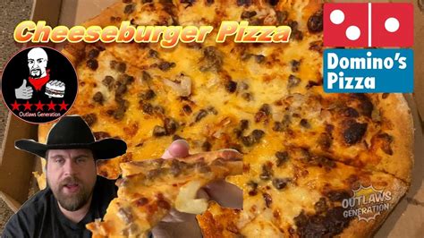 Dominos Cheeseburger Pizza Review Youtube