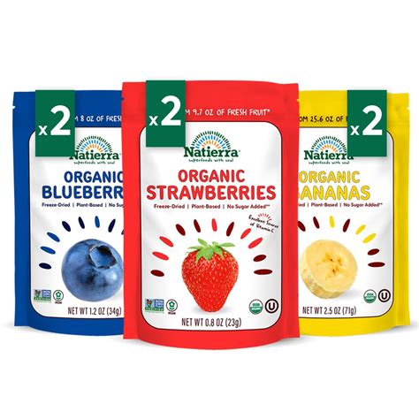 Amazon Natierra Organic Freeze Dried Blueberry Banana