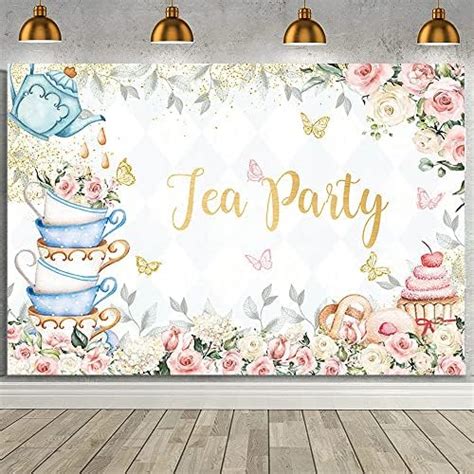 Amazon Let S Par Tea Photography Backdrop X Ft Tea Time Photo