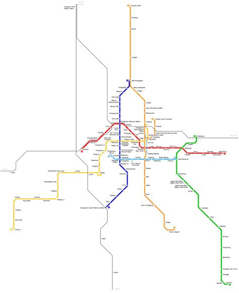 Guangzhou Metro Map - Mapsof.Net