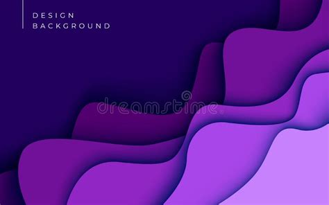 Multi Colored Abstract Purple Colorful Wavy Papercut Overlap Layers