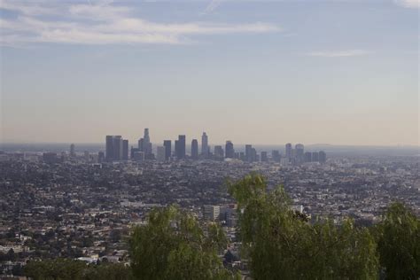 The LA Skyline. Raw and edited photo. : r/postprocessing