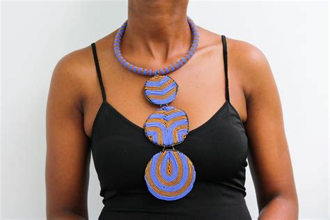 African Beaded Necklaces Zulu Beaded Necklace Beaded Women Jewelry