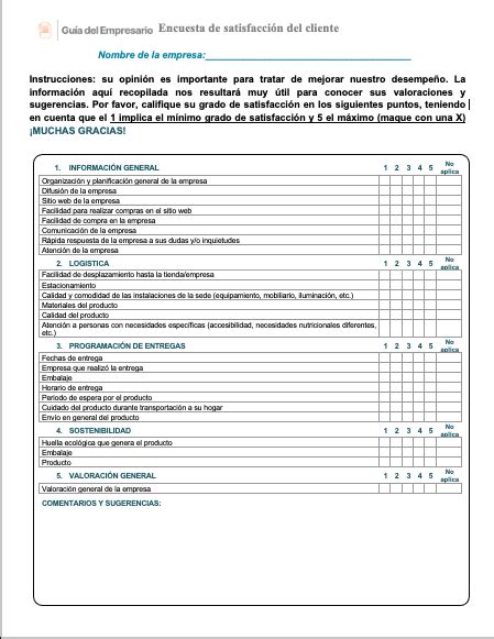 Encuesta De Satisfacción Del Cliente Plantillas Gratis【 2024