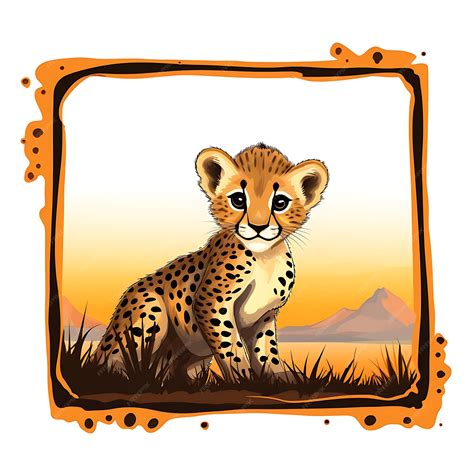 Premium Ai Image Frame Of Cheetah Cub A Speedy Cheetah Cubshaped