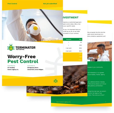 Pest Control Proposal Template Proposify