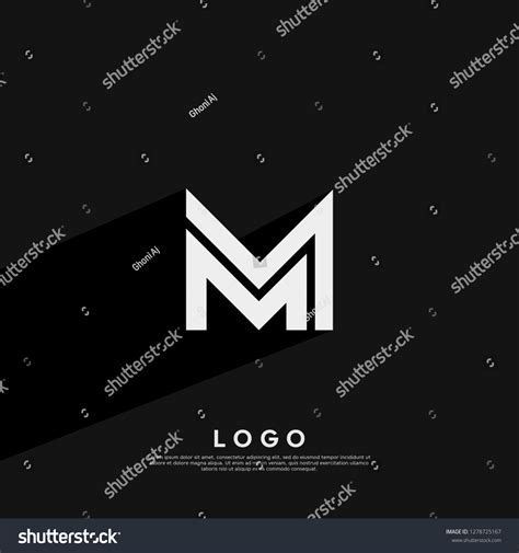 Abstract Letter M Logo Design Template Stock Vector Royalty Free