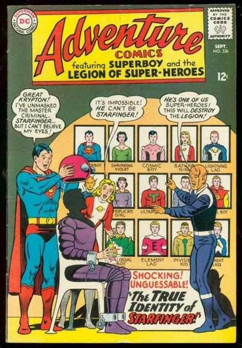 Adventure Comics Superboy Starfinger Revealed Dc Vg Fn Comic