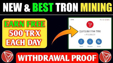 How To Earn Trx Without Investment Earn Trx For Free Trx Mining