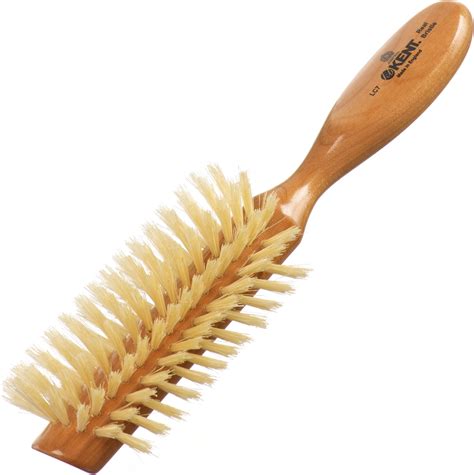 Kent Lc7 Half Radial Hair Brushes For Women Curling Hair Brush Made Of Cherrywood