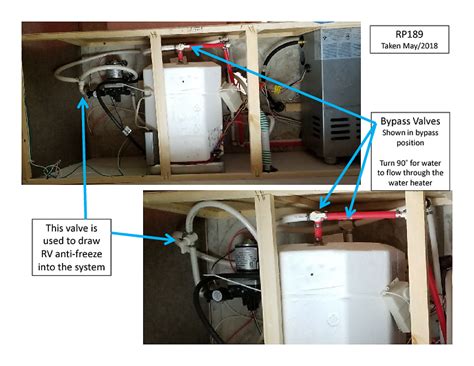 Rv Hot Water Heater Bypass Valve Winterizing Part Water Heater Bypass Roadtrek Class B Rv