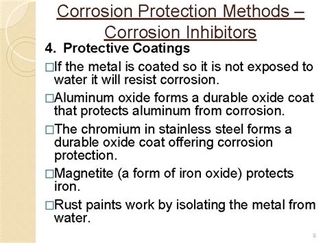 Corrosion Part 3 Corrosion Protection Methods Corrosion Monitoring