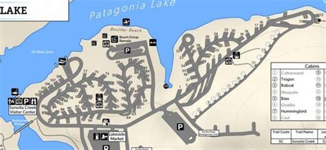 Patagonia Lake State Park Campground Map