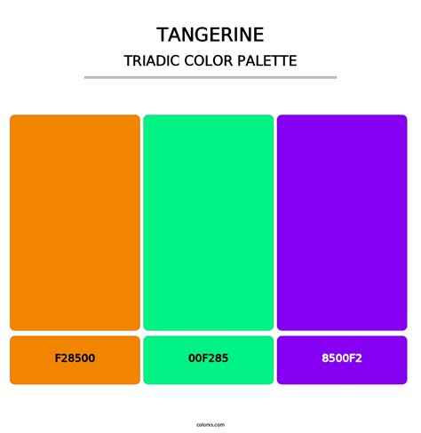 Tangerine color palettes - colorxs.com