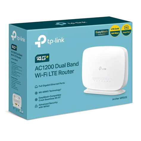 Archer MR505 4G Cat6 AC1200 Wireless Dual Band Gigabit Router TP