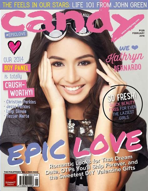 Kathryn Bernardo Candy Magazine Cover February 2014 Hq Scans Magazine Photoshoot Actress