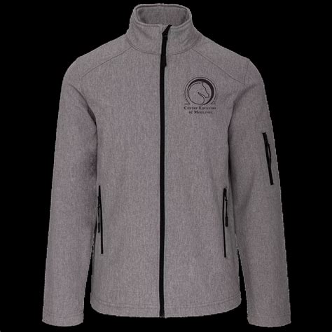 Softshell Enfant Gris Centre Equestre Du Moulinou Mascotte Clothing