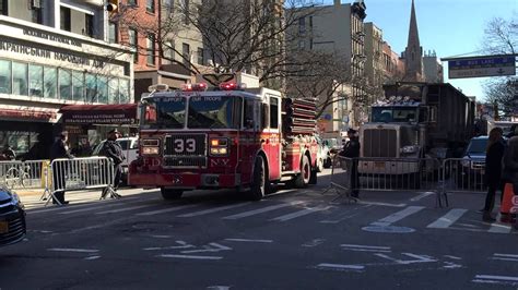 Fdny Engine 33 Taking Up From Site Of 7 Alarm 10 60 Major Building Collapse And Fire In Manhattan