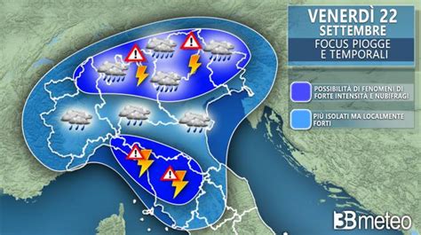 Avviso Meteo Venerd Con Forti Temporali E Nubifragi Su Parte D