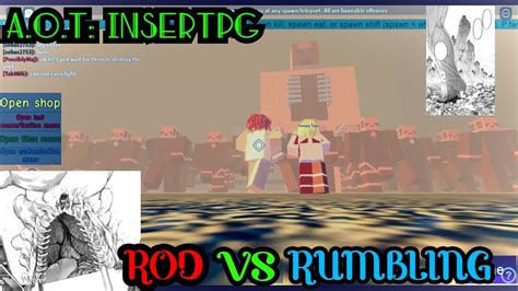 AOT:INSERTPG- ROD REISS VS RUMBLING COLOSSAL TITANS !!! - YouTube