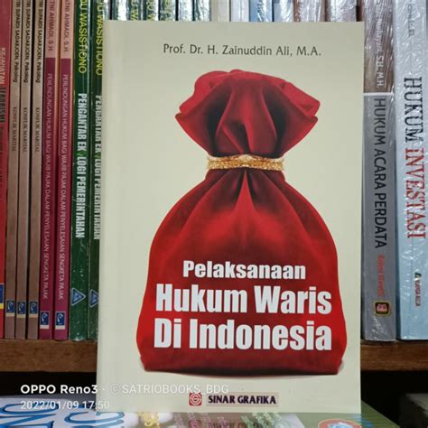 Jual Pelaksanaan Hukum Waris Di Indonesia Prof Dr Zainuddin Ali M A