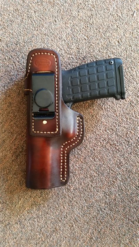 Large Pistol Owb Clip On Holster Jackson Leatherwork Llc