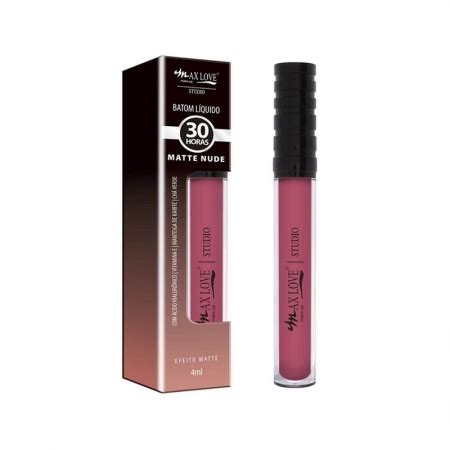 Batom Liquido Matte 30 Horas Nude 668 673 Max Love 4ml