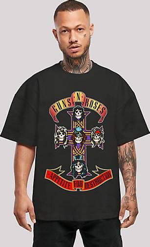 F Nt Stic Ultra Heavy T Shirt Guns N Roses Band Appetite For