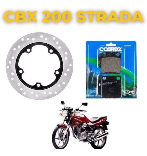 Disco De Freio Dianteiro E Pastilha Cobreq Cbx 200 Strada