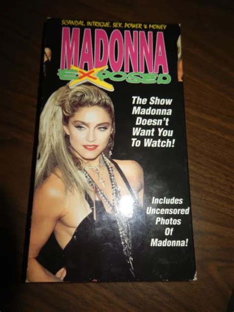 Madonna Exposed Scandal Sex Power Rare Vhs Documentary Goodtimes 1993 Music Eur 17 98 Picclick Fr