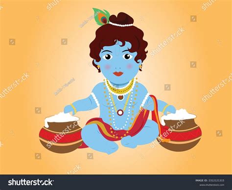2 Krishna Eating Mud Images Stock Photos And Vectors Shutterstock