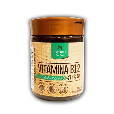 Vitamina B12 Metilcobalamina 60 Capsulas Vegana Nutrify Shopee Brasil